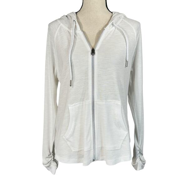 Calvin Klein Performance Large Jacket Full-Zip Hooded Lightweight Long Sleeve - Picture 1 of 9